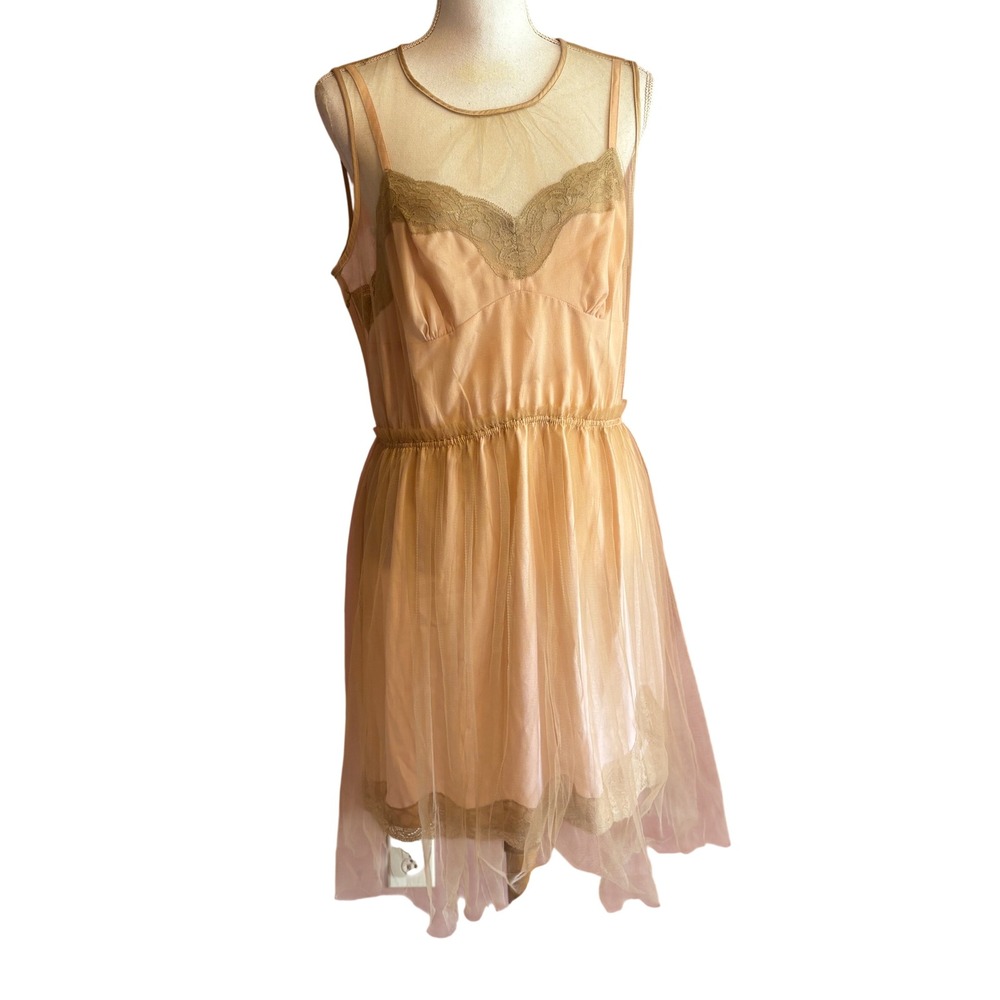 Rodarte for Target Peach Tulle Lace Coquette Balletcore Romantic Grunge